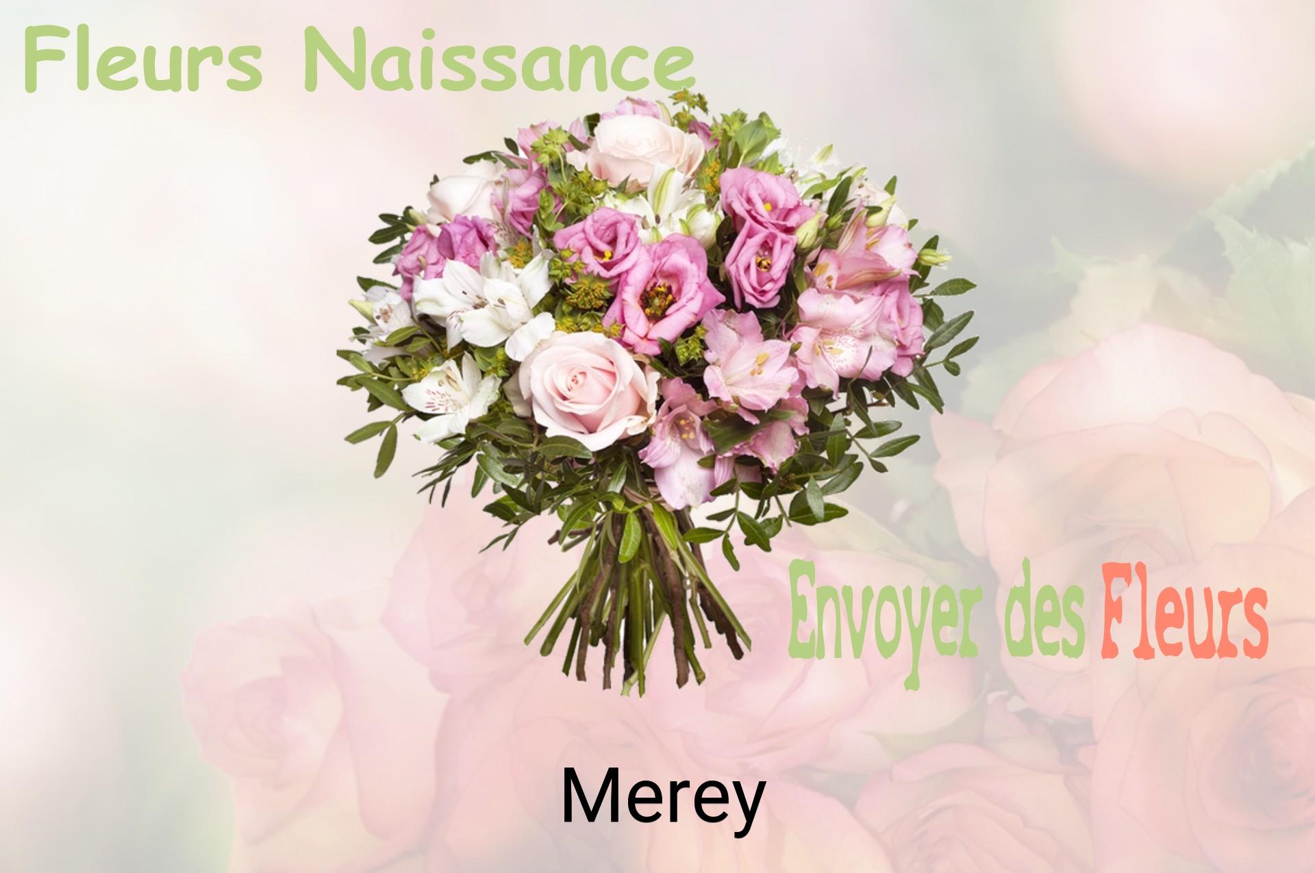 Bouquet de fleurs de naissance livré à Merey